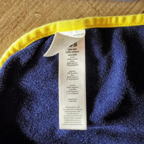 Carter's One Size Baby Burp Cloth Bundle Blue Gray Yellow Striped EUC - Picture 11 of 11